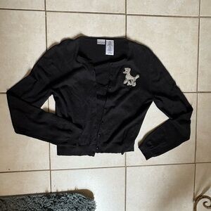 Deadstock No Boundaries Black Poodle Cardigan